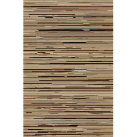CONCORD GLOBAL TRADING Concord Global 49616 6 ft. 7 in. x 9 ft. 3 in. Jewel Straiton Stripes - Multi Color 49616